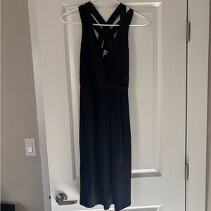 Soma Black Maxi Dress with Crisscross Back